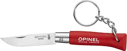 Ніж-брелок складний Opinel №4 червоний (002055)