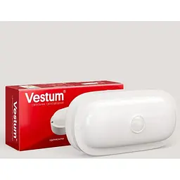Світлодіодний овальний світильник ЖКГ Vestum 15W 4500K 220V з датчиком руху 1-VS-7206