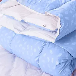 Ковдра пухова MirSon Karmen №1840 Bio-Blue, 70% пух, євростандарт, 220x200, блакитна (2200003013641) - мініатюра 4