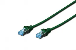 Патч-корд CAT 5e SF-UTP, Cu, PVC AWG 26/7, довжина 0,5 м, колір зелений DK-1531-005/G DIGITUS by ASSMANN