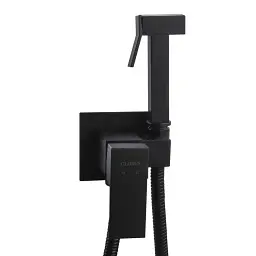 Змішувач вбудований з гігієнічним душем Globus Lux Niagara GLN-0-106MIX-BB Black 30412