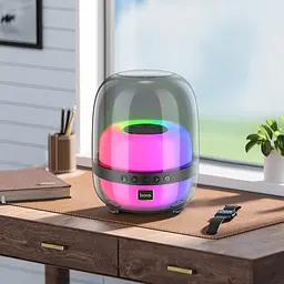 Портативна bluetooth колонка Hoco BS58 TWS з LED підсвічуванням magic чорний night - мініатюра 2