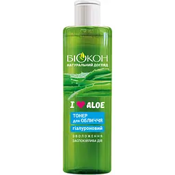 Тонер для лица Біокон I love aloe гиалуроновый 200 мл