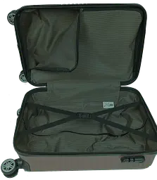 Мала пластикова валіза на колесах 45L Polo коричнева GD sum0028668 - мініатюра 5