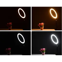 Кільцева LED-лампа 16 см селфі кільце для блогера СО ШТАТИВОМ - мініатюра 5