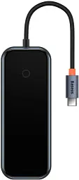 USB-хаб Baseus AcmeJoy 4-Port Type-C HUB Adapter (Type-C to USB3.0*3+Type-C PD&Data *1) WKJZ010013 Dark Grey - мініатюра 2