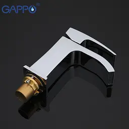 Змішувач для умивальника Gappo G1007-1, хром, Хром - мініатюра 3