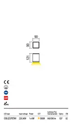 Стельовий світильник BETA PL LED COB 6W IP54 DB 3000K (SQ)(5.1.2) Redo 9456 - мініатюра 3