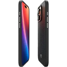 Карбоновий чохол Spigen Enzo Aramid Black Natural для iPhone 16 Pro (ACS08508) - мініатюра 3