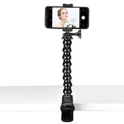 Тримач для телефона U-select Clamp Phone Mount with Adjustable Gooseneck UV-2997 MP-4 Black - мініатюра 5