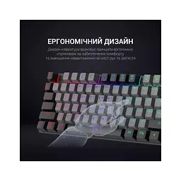 Клавіатура GamePro MK100B Blue Switch LED USB Black (MK100B) - мініатюра 10