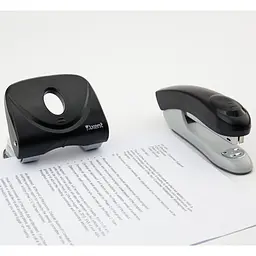 Діркопробивач для паперу Axent Welle-2 з пластиковим верхом 20 аркушів чорний (3820-01-A) - мініатюра 5