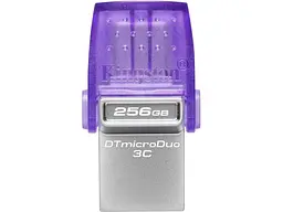 USB флеш накопичувач Kingston 256 GB DataTraveler microDuo 3C (DTDUO3CG3/256GB) - мініатюра 2