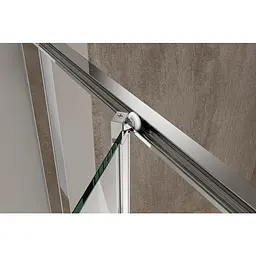 Душова кабіна без піддону Koer Sr SC09-90x90x200-L-TR-01 прозоре скло Easy Clean 6мм Хром KR5683, Хром, прозорий, хром - мініатюра 4