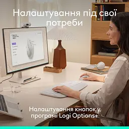 Мишка Logitech Signature Comfort Plus M850L Wireless/USB-C Off-White (910-007716) - мініатюра 7
