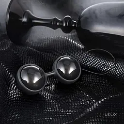 Вагінальні кульки Lelo Luna Beads Noir, 2.9 см, чорний - мініатюра 5