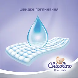 Одноразові пелюшки Chicolino поглинаючі, 60х55 см, 5 шт. - мініатюра 5