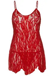Сорочка беби-долл Leg Avenue Rose Lace Flair Chemise, Queen Size - миниатюра 2