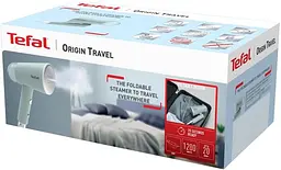 Відпарювач компактний Tefal Origin Travel 1200Вт, 70мл, постійна пара - 20гр, металева підошв., білий teh0016197 - мініатюра 9