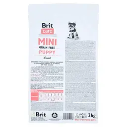 Сухий корм Brit Care GF Mini Puppy для цуценят мініатюрних порід, з ягням, 2 кг - мініатюра 3