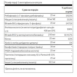 Комплекс вітамінів Swanson Activated B-Complex High Bioavailability 60 капсул - мініатюра 2