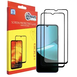 Скло захисне Dengos Xiaomi Redmi 15C Black 2 pcs (DG-TG2P-88)