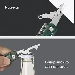 Мультитул NexTool Multi Functional Knife, зелений - мініатюра 4