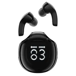 Навушники ACEFAST T9 Crystal (Air) color bluetooth earbuds Obsidian Black - мініатюра 2