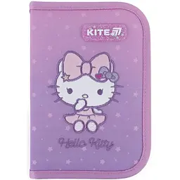 Пенал "Kite" Hello Kitty 1 від., б/н, з 1 відворотом №HK25-621