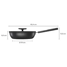 Сотейник Fiskars Hard Face з кришкою 24 см (1075528) - мініатюра 3