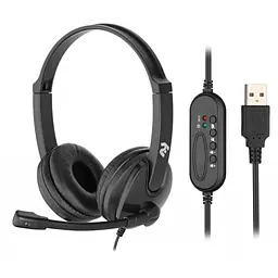 Гарнітура 2E CH12 On-Ear USB Black (2E-CH12SU)