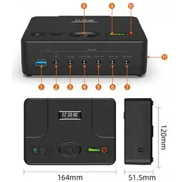 Источник бесперебойного питания для роутеров Yison Yisenneng 31200 мАч 112.32Wh 24-19-15-12-9V - мініатюра 2