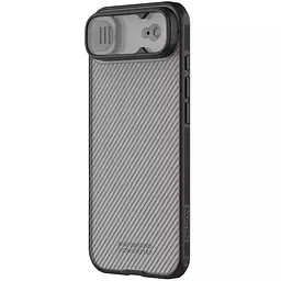 Карбонова накладка Nillkin CamShield Pro для Apple iPhone 17 Air (6.5) Transparent black - мініатюра 3