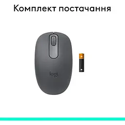 Мишка бездротова - Bluetooth - LOGITECH M196 - GRAPHITE (L910-007459) - мініатюра 4
