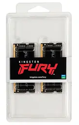 Модуль памятi SO-DIMM DDR4 2x16GB/3200 Kingston Fury Impact (KF432S20IBK2/32) - мініатюра 4