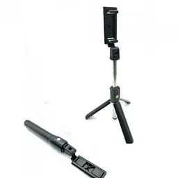Селфі палиця штатив тринога для телефона Bluetooth з пультом Selfie Stick K07 Чорний - мініатюра 4