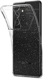 Чохол прозорий протиударний із блискітками Spigen Liquid Crystal Glitter ACS02348 для Samsung Galaxy S21 Ultra (6.8")