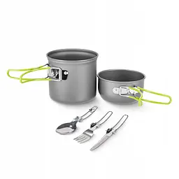 Набір посуду для кемпінгу Mountain Goat складний 5 шт 1.2 л Grey (P-5907739316813) - мініатюра 9