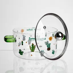 Каструля з боросилікатного скла Summer Cactus 1.8 л Yiwu HP-GP-37 - мініатюра 3