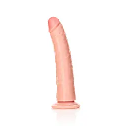 Фалоімітатор RealRock Slim Realistic 7", 20 см (тілесний) - мініатюра 6