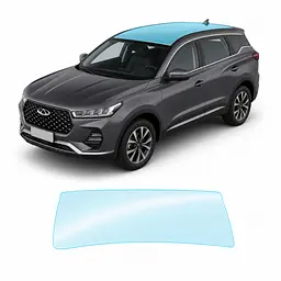 Антигравійна захисна бронеплівка за лекалами для Chery Tiggo 7 Pro I 2020-2022 - зона даху