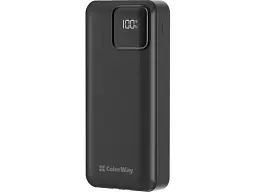 Зовнішній акумулятор (Power Bank) ColorWay 20000mAh Optimal Power Black (CW-PB200LPB5BK-PDD)