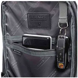 Однолямковий рюкзак через плече Bange BG-7086 9л Сумка-слінг з USB-роз'ємом Black (19380) - мініатюра 5