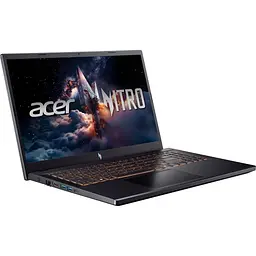 Ноутбук Acer Nitro V 15 ANV15-52-70MY (15.6 1920x1080 IPS, Intel Core i5-13420H, 16 GB, 1 TB, RTX 5060 8 GB, DOS) Obsidian black (NH.QZAEG.008) - мініатюра 2