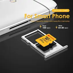 Картка пам'яті micro SD Kodak 64Gb U3, A1 class 10, UHS-I High Speed - мініатюра 3