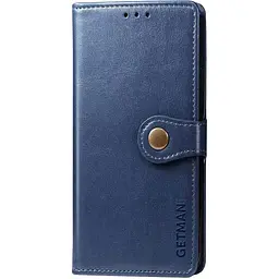 Шкіряний чохол-книжка GETMAN Gallant (PU) для TECNO Camon 19 Синій