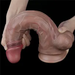 Фалоімітатор з присоскою LoveToy Nature Cock 29.5 см тілесний - мініатюра 7