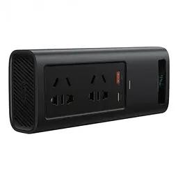 Автомобільний інвертор Baseus In-car Inverter 150W (220V CN/EU) Black - мініатюра 4