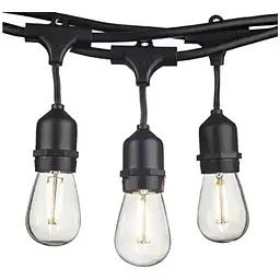Гірлянда LED Light Edison Solar вулична з ретро лампами 15 шт. на сонячній батареї
