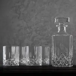 Набір для напоїв Elisey Crystal Harmony скляний графін 750мл та 6 склянок 320мл (9196-002) - мініатюра 2